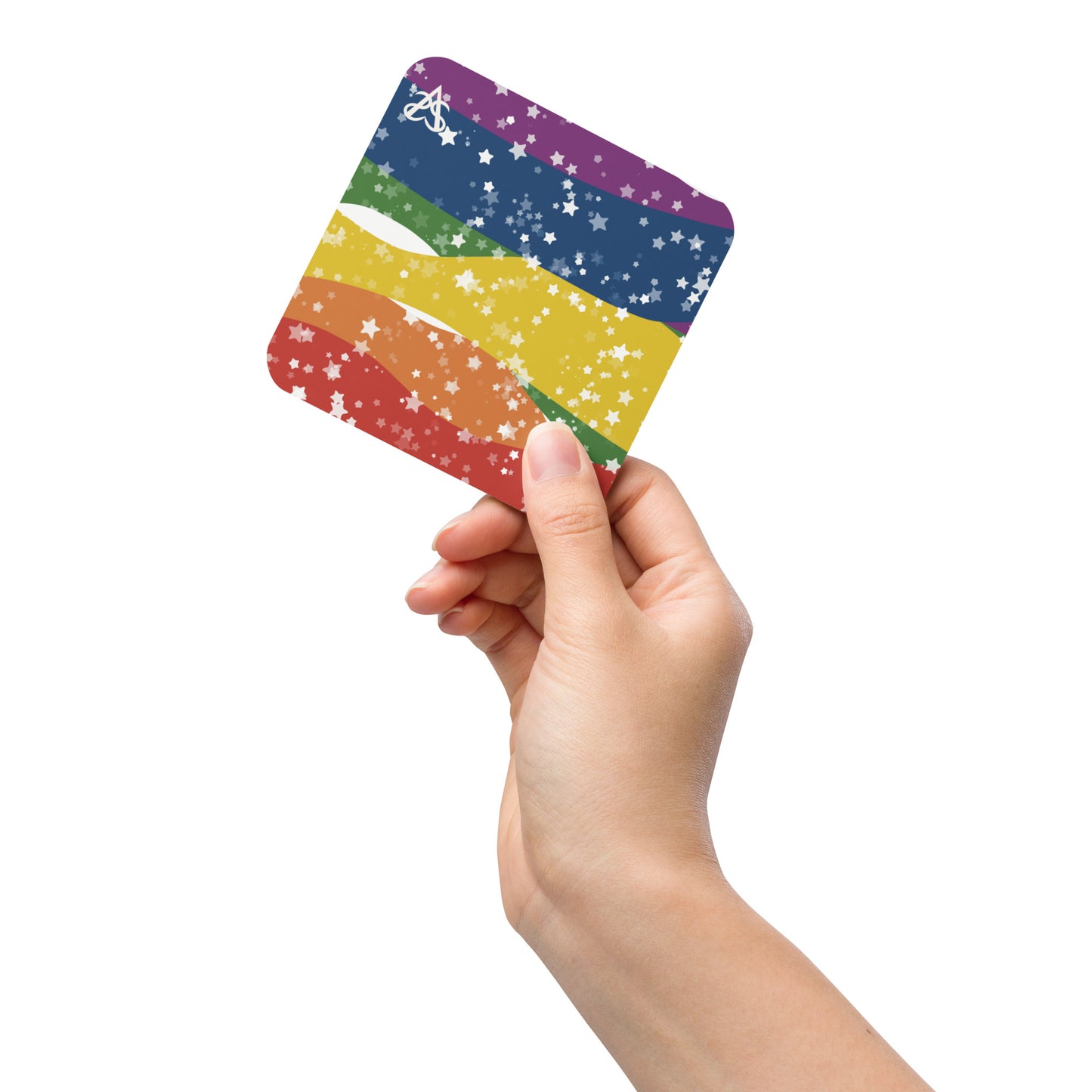 Starry Rainbow Cork-back Coaster