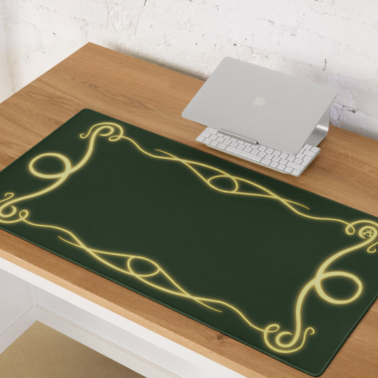 Glowing Frame Desk Mat (forest green)