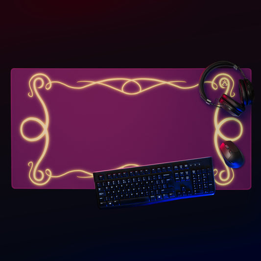 Glowing Frame Desk Mat (purple)