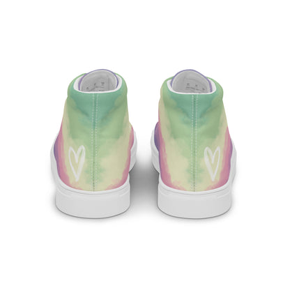 Cloudy Genderfae High Top Canvas Shoes (Masc Sizing)
