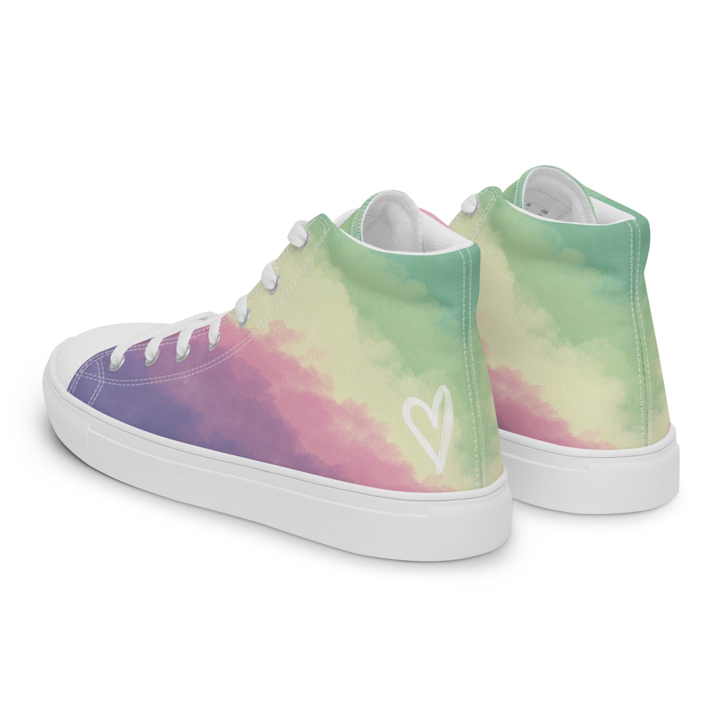 Cloudy Genderfae High Top Canvas Shoes (Masc Sizing)