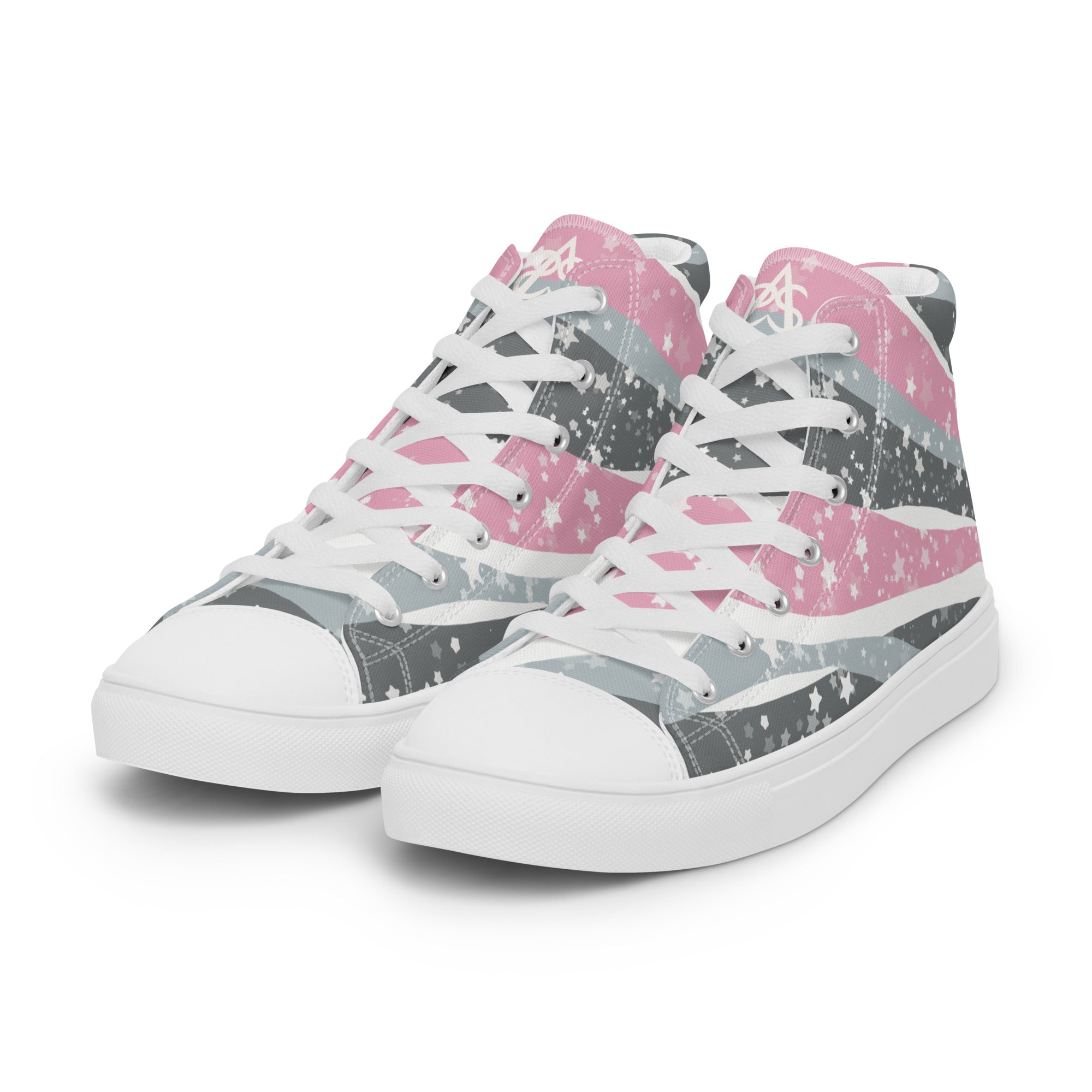 Starry Demigirl High Top Canvas Shoes (Masc Sizing)