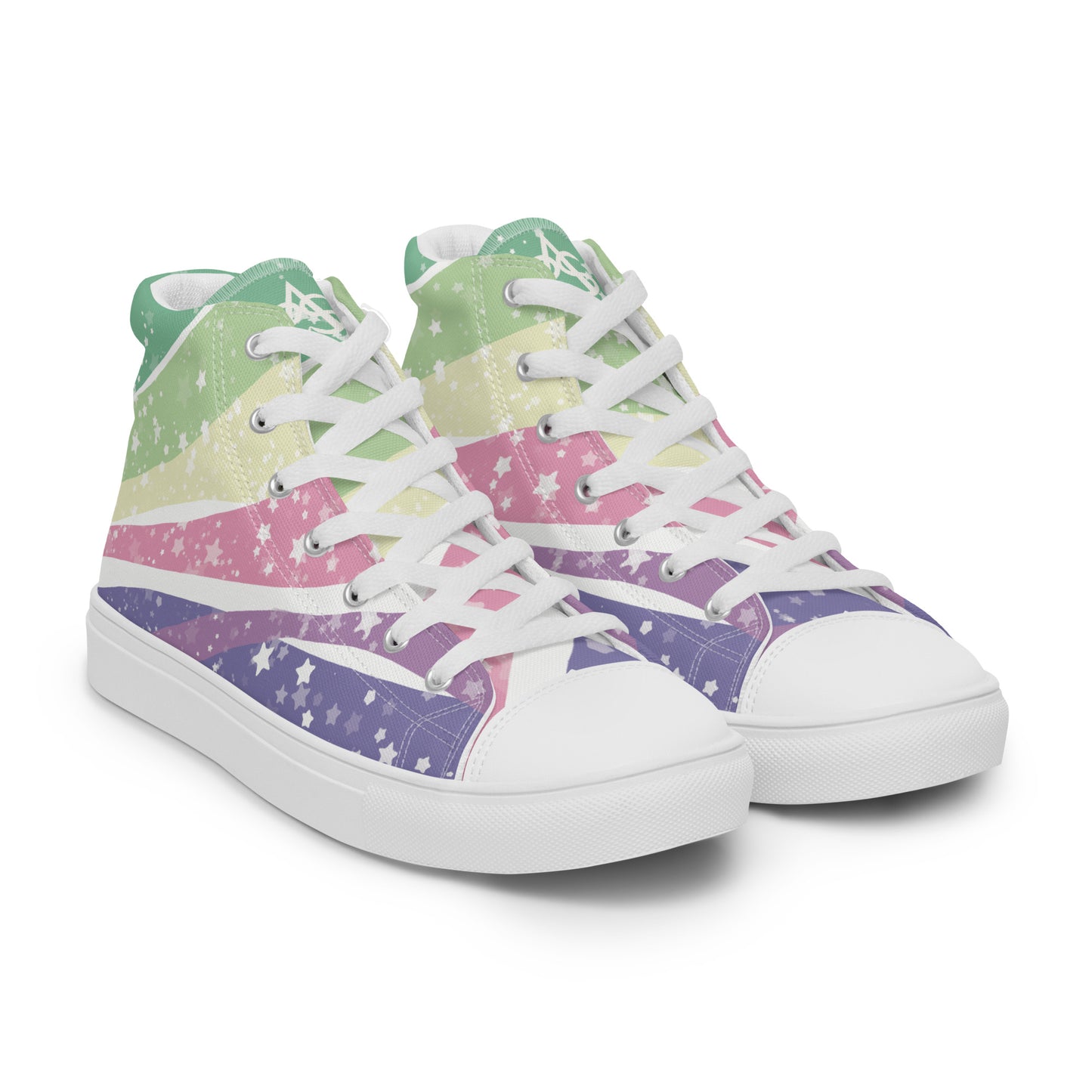 Starry Genderfae High Top Canvas Shoes (Masc Sizing)