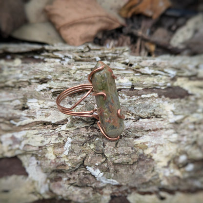 Tangling Unakite Ring - Size 10.5