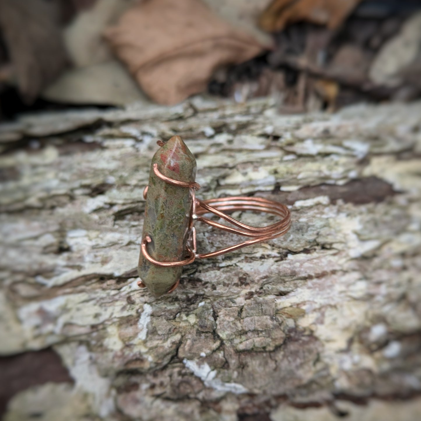 Tangling Unakite Ring - Size 10.5