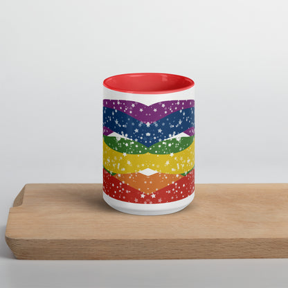 Starry Rainbow Banner Mug
