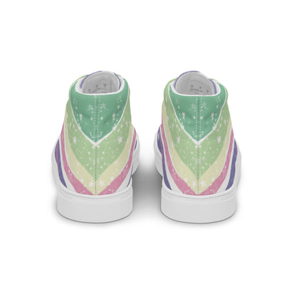 Starry Genderfae High Top Canvas Shoes (Fem Sizing)