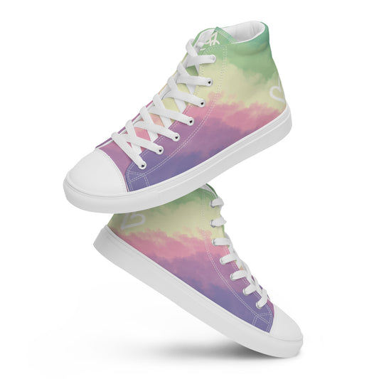 Cloudy Genderfae High Top Canvas Shoes (Fem Sizing)