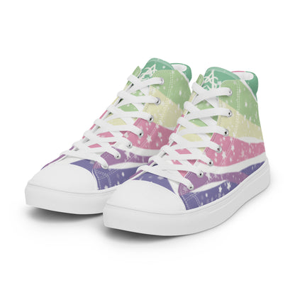 Starry Genderfae High Top Canvas Shoes (Fem Sizing)