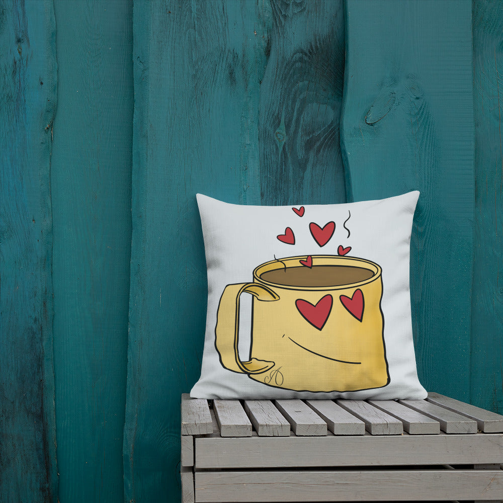 Love Coffee Premium Pillow