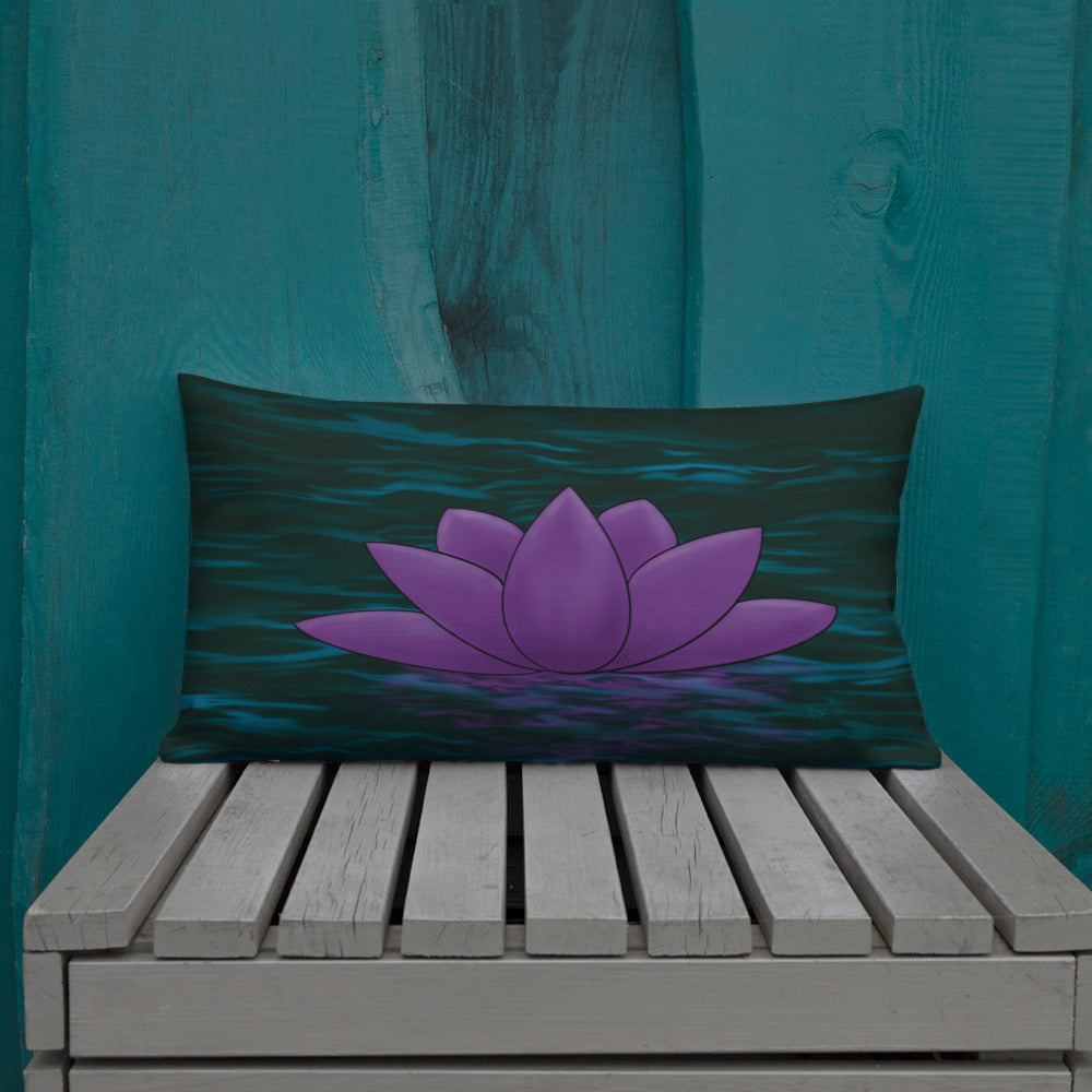 Purple Lotus Premium Pillow