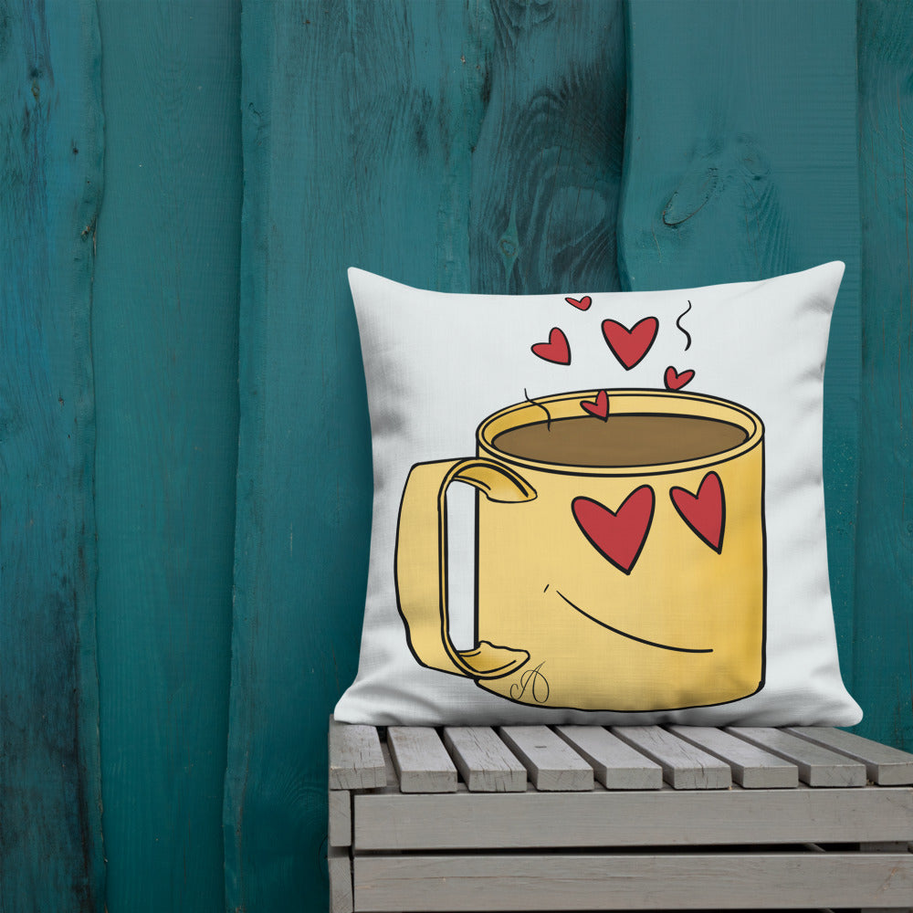 Love Coffee Premium Pillow